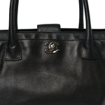Calfskin Cerf Shopper Tote Black
