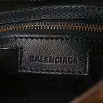 Waxed Suede Calfskin Classic Hardware Medium Le City Camel