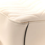 Calfskin Matelasse GG Marmont Dome Backpack White
