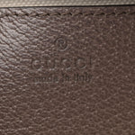 GG Supreme Monogram Textured Dollar Calfskin Web Mini Ophidia Top Handle Bag Beige Ebony New Acero
