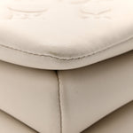 Lambskin Embossed Monogram Coussin PM Beige Cream