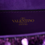 Sequin Crystal Vlogo Embroidered Small Loco Shoulder Bag Astral Purple