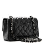 Caviar Quilted Mini Rectangular Flap Black
