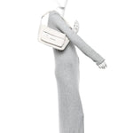 Arena Lambskin Raver Shoulder Bag Nacre
