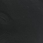 Calfskin Chevron Quilted Large Statement Flap Black