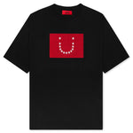 Embroidered Stars S/S T-Shirt - Black