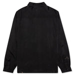Viscose Button Up W/Bleach - Black