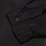 Viscose Button Up W/Bleach - Black