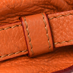 Grained Calfskin Small Marcie Saddle Bag Wood Rose