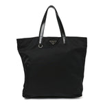 Tessuto Nylon Shopping Tote Black