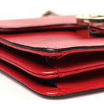 Dollar Calfskin Small Interlocking G Shoulder Bag Red