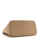 Caviar Quilted Medallion Tote Beige