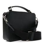 Saffiano Travel Medium Brique Crossbody Bag Black