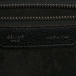 Drummed Calfskin Micro Luggage Black