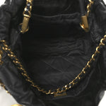 Shiny Calfskin Quilted Mini Chanel 22 Black