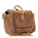 Mink Shiny Nappa Nano Baguette Charm Naturale Oro Soft
