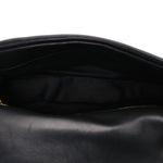Plunged Lambskin Calypso Black