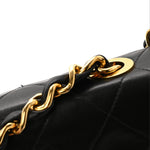 Lambskin Quilted XL Jumbo Single Flap Black