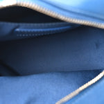 Calfskin Stitched Enamel CC Camera Case Bag Blue