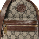 GG Supreme Monogram Azalea Calfskin Retro Interlocking G Multi-Function Bag Beige Ebony Brown Sugar