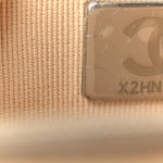 Caviar Quilted Wallet on Chain WOC Beige
