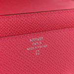 Epsom Alligator Lizard Constance Wallet To Go Rose Extreme