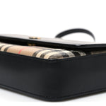 Calfskin Mini Vintage Check Note Bag Black