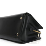 Hammered Calfskin Today Satchel Black