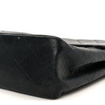 Lambskin Quilted XL Jumbo Single Flap Black