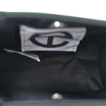 Vegan Leather Small Shopping Bag Dark Olive