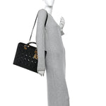 Patent Cannage Large Lady Dior Black