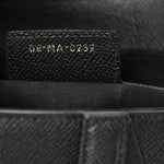 Grained Calfskin Saddle Bag Black