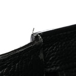 Drummed Calfskin Mini Luggage Black
