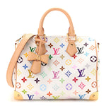 LV X TM Monogram Multicolor Speedy Bandouliere 25 White