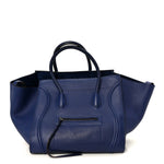 Supple Calfskin Medium Phantom Luggage Indigo