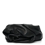 Lambskin Rose Clutch Black