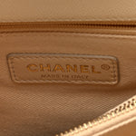 Caviar Quilted Small Coco Handle Flap White