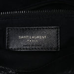Calfskin Crocodile Embossed Monogram Medium Niki Shopping Bag Black