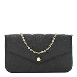 Empreinte Pochette Felicie Chain Wallet Black