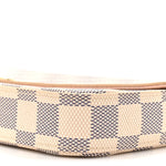 Damier Azur Pochette Felicie Chain Wallet Rose Ballerine