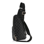 Damier Graphite Avenue Sling Bag Onyx Silver