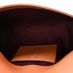 Coated Canvas Calfskin Vintage Check Small Note Crossbody Bag Briar Brown