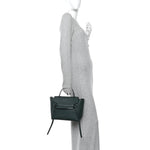 Grained Calfskin Micro Belt Bag Amazone
