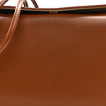 Smooth Lambskin Trio Crossbody Flap Bag Soft Tan