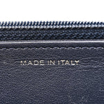 Lambskin Quilted Wallet On Chain WOC Navy