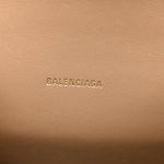 Coated Canvas BB Monogram Hourglass Top Handle Bag XS Beige Brown