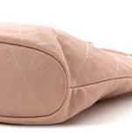 Caviar Quilted Shopping Tote Pink