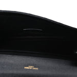 Grain De Poudre Textured Mixed Matelasse Triquilt Monogram Clutch Black
