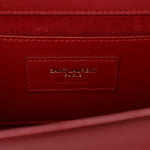 Smooth Calfskin Medium Classic Monogram Kate Tassel Satchel Lipstick Red