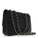 Caviar Quilted Jumbo Single Flap Black